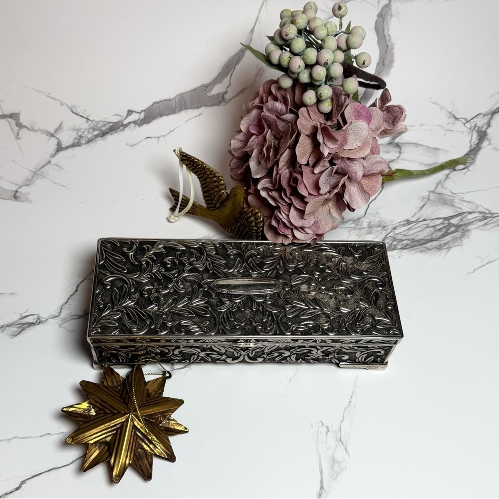 Godinger Vintage 1992 Silver Plated Jewelry box